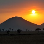 Puesta del sol en el Serengeti